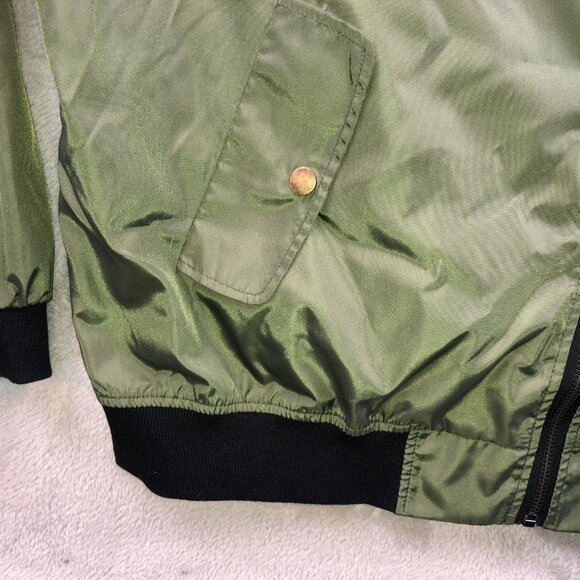 Zeagoo Mens Bomber Jacket Sz XL Full Zip Outerwear Classic Green Casual Outdoors - Picture 7 of 13